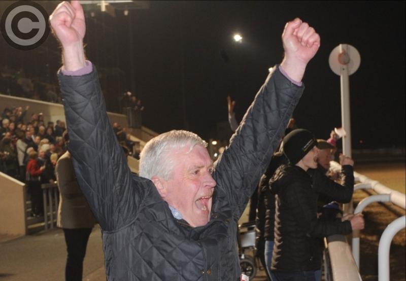 Donegal Dynamo takes a tumble in his bid for a Dundalk Stadium hat-trick, writes Joe Carroll