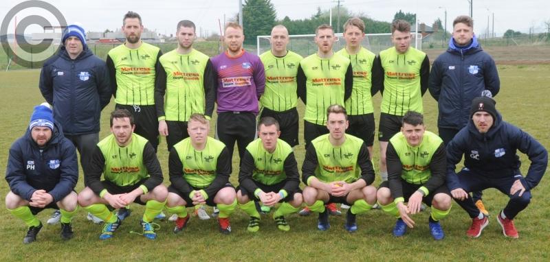 Braces for Clarke, Hearty and O'Kane as Muirhevna stick seven past Newfoundwell