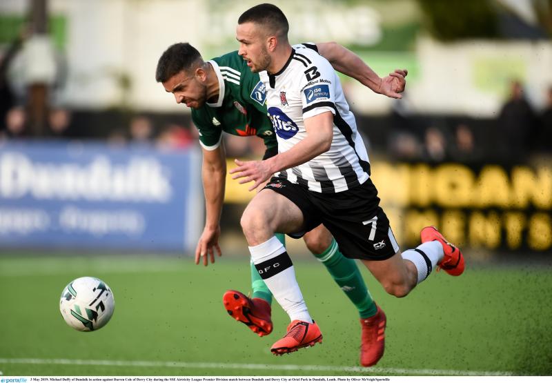 Derry peg Dundalk back as dramatic Oriel Park clash finishes level