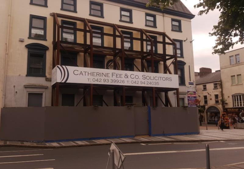 Louth County Council refuse permission for temporary signage on protected structure