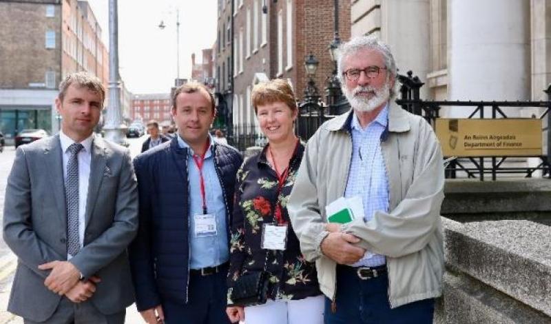 Sinn F&eacute;in and Pelican meet Minister of State to fight against insurance threats to Louth jobs