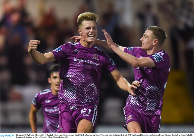 Kelly the hero as Dundalk FC keep treble dream alive with late win over Derry City