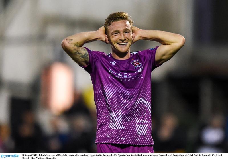 Dundalk FC head coach Vinny Perth offers update on John Mountney's fitness