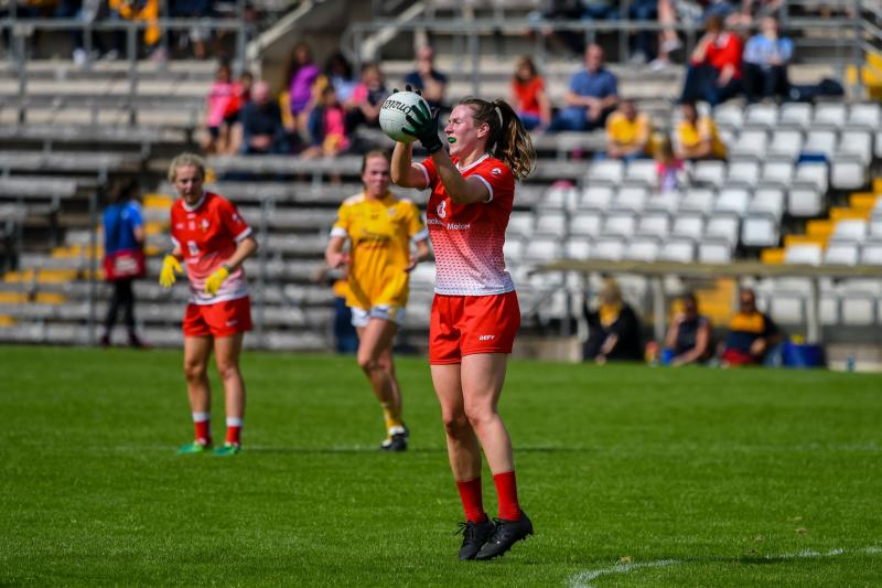 Louth defender Sarah Quinn didn't lick her ability with a football off the ground