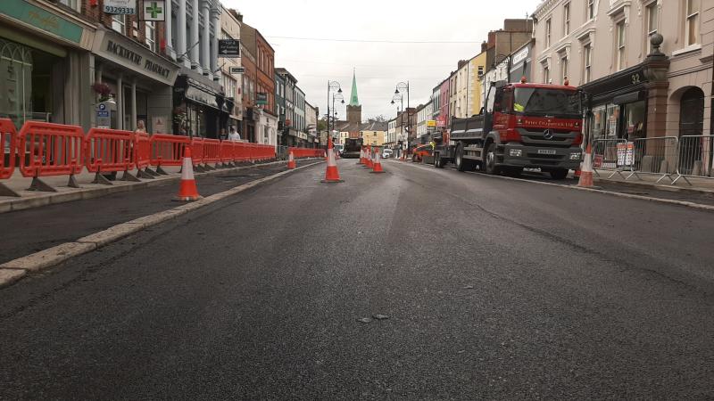 PICS: Resurfacing underway on Clanbrassil Street in Dundalk 
