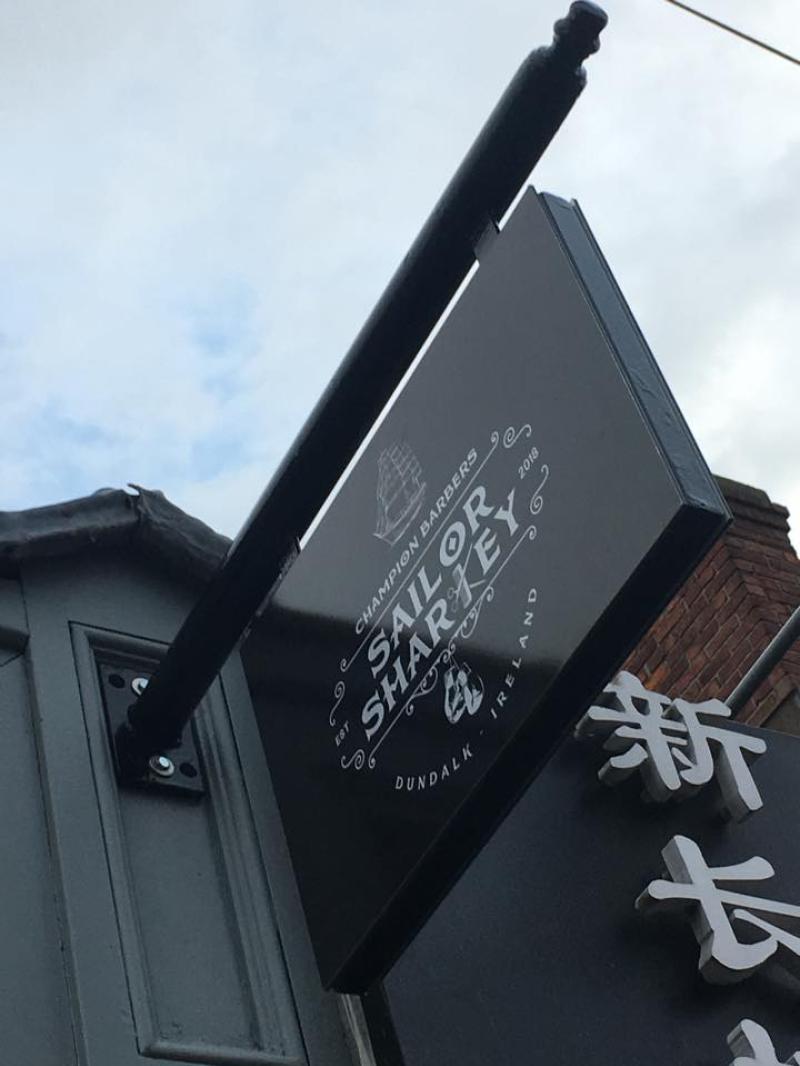 Sailor Sharkey Barbers in Dundalk celebrate anniversary with raffle in aid of SOSAD