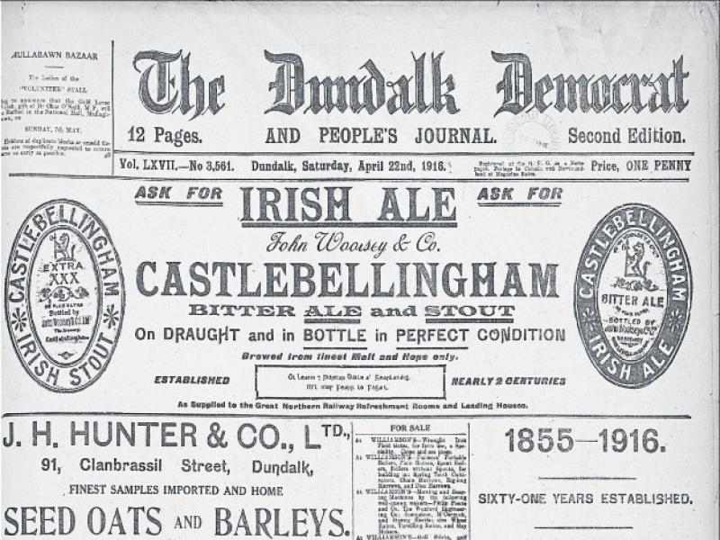 On this day 170 years ago the Dundalk Democrat first hit the street