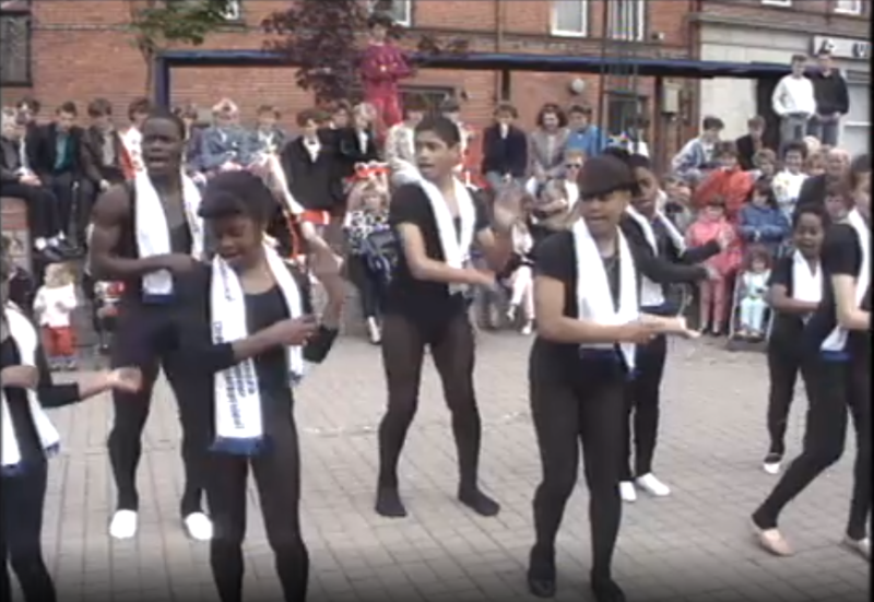 RT&Eacute; archive footage shows Dundalk during 1987 Maytime Festival 