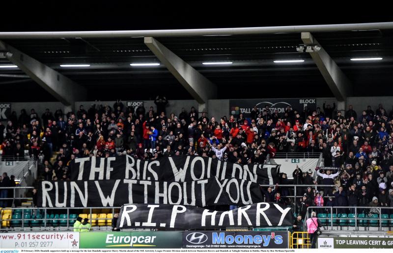 Dundalk FC and greyhounds fraternity mourn the death of the late Harry Martin, writes Joe Carroll
