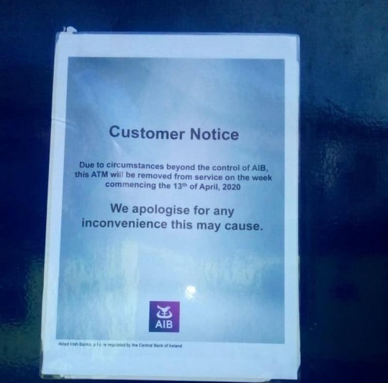 Worries in Carlingford over upcoming removal of ATM