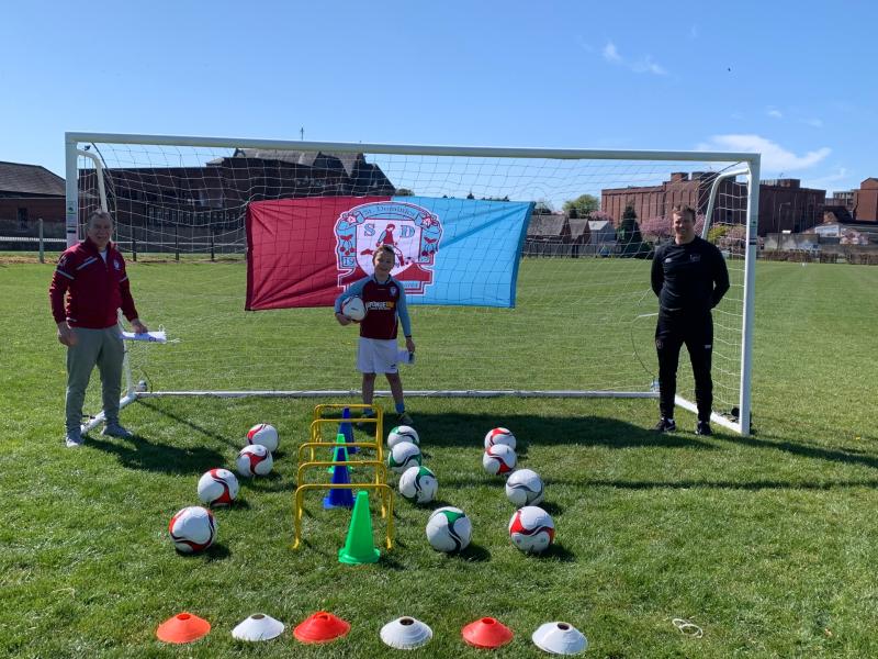 Dundalk soccer club team-up with Defy to provide kids with footballs