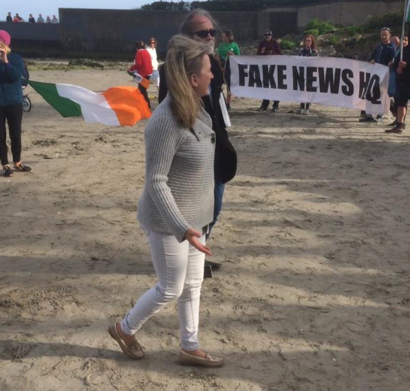 Dundalk man gets 'barrage of verbal abuse' after questioning protestors in Blackrock