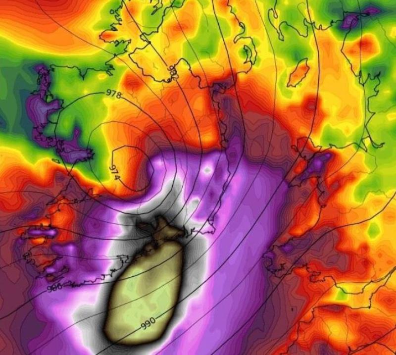 LATEST: Extremely rare Red Weather Warning may be issued for Storm Ellen  hitting Ireland tonight 