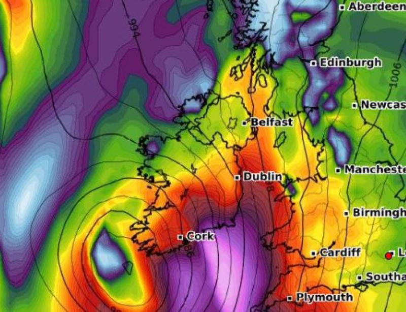 WEATHER WARNING: Met Eireann issues warning as stormy conditions on the way for Ireland