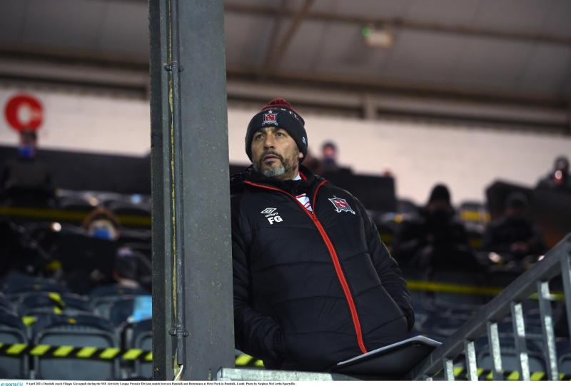 Filippo Giovagnoli during Dundalk vs Bohs tie