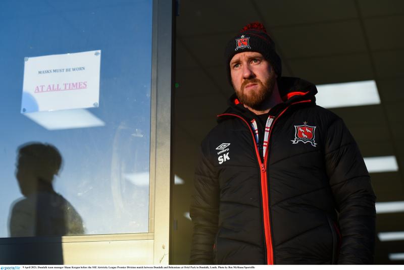 Shane Keegan before Bohs match 