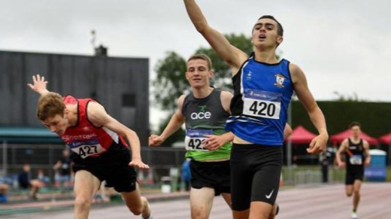 Cian Gorham the toast of St Peter's AC as he returns from Tullamore a national champion