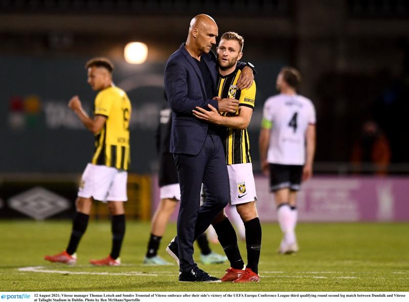 Vitesse manager Thomas Letsch  reflects on narrow win over Dundalk
