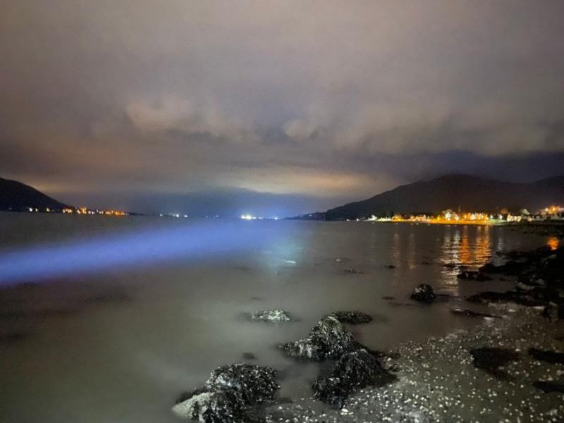 Greenore Coast Guard rescue jet skiers in trouble outside Omeath last night