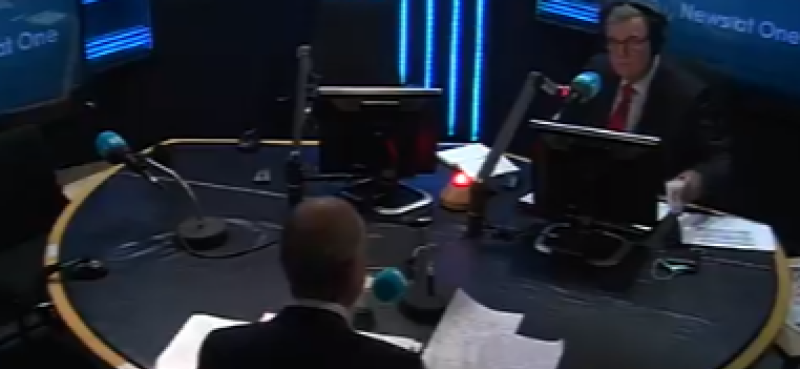 Micheál Martin at RTÉ's News at One studio