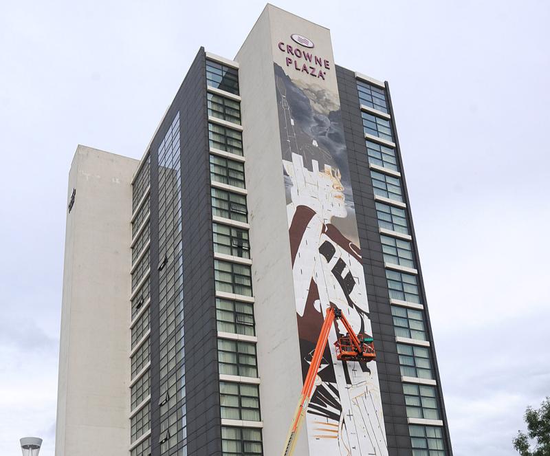 Work begins on Ireland's tallest mural as part of SEEK 2021
