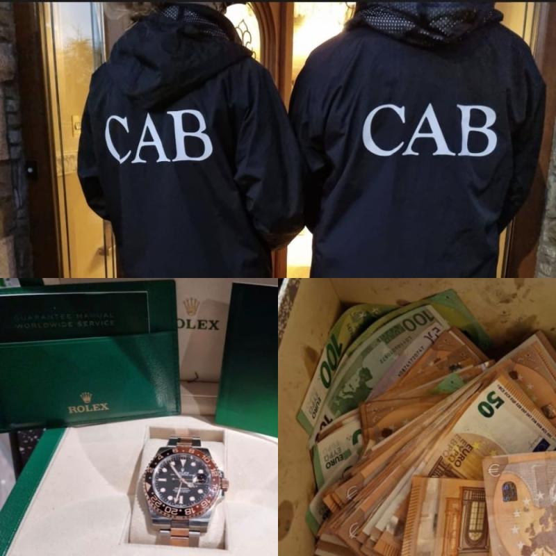 Luxury goods seized after 150 officers carry out CAB raid