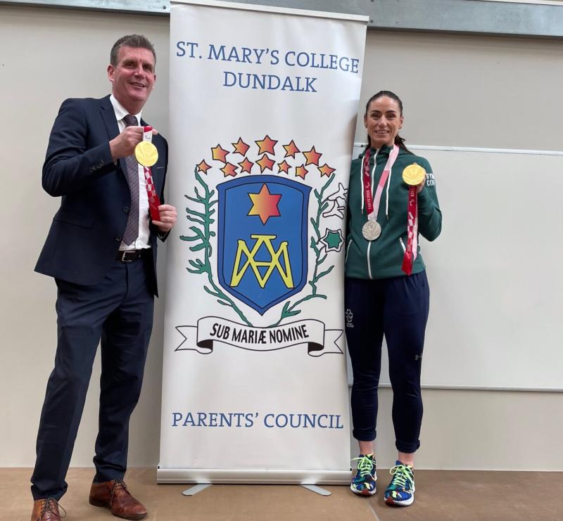 Paralympic champion Eve McCrystal visits the Marist 