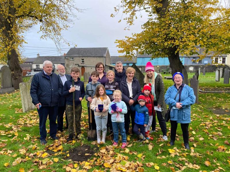 Tree planting at Dundalk's St Nicholas Church