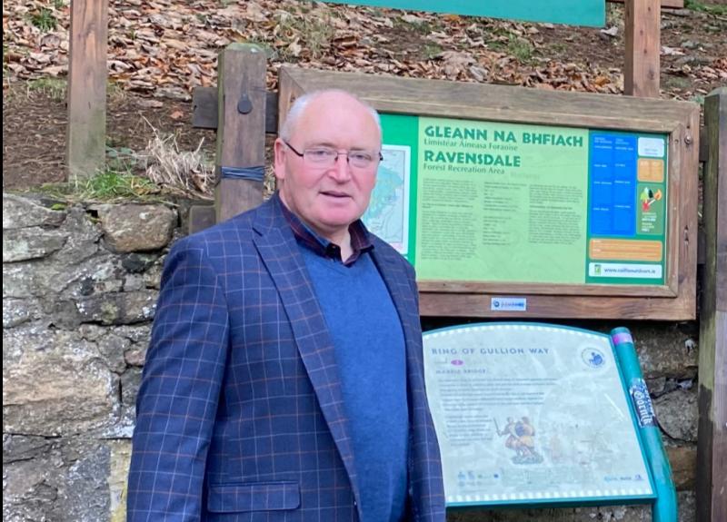 Cllr Reilly campaigning for EV charge point for Omeath Village