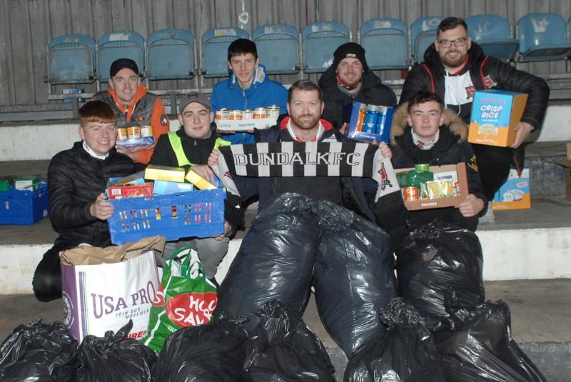 Dundalk's Shed Side Army blown away by response to food drive