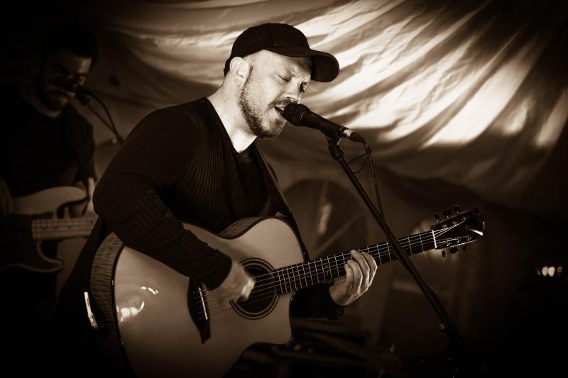 Ryan Sheridan performs at Naas Racecourse