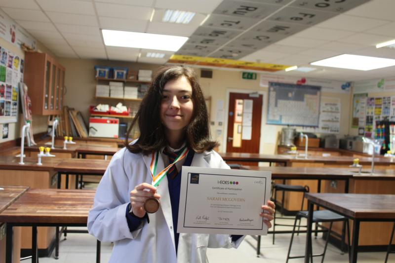Dundalk student a winner at Irish European Olympiad of Experimental Science