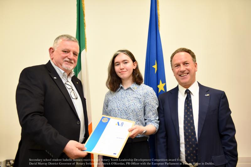 Dundalk student wins Rotary Youth Leadership Award