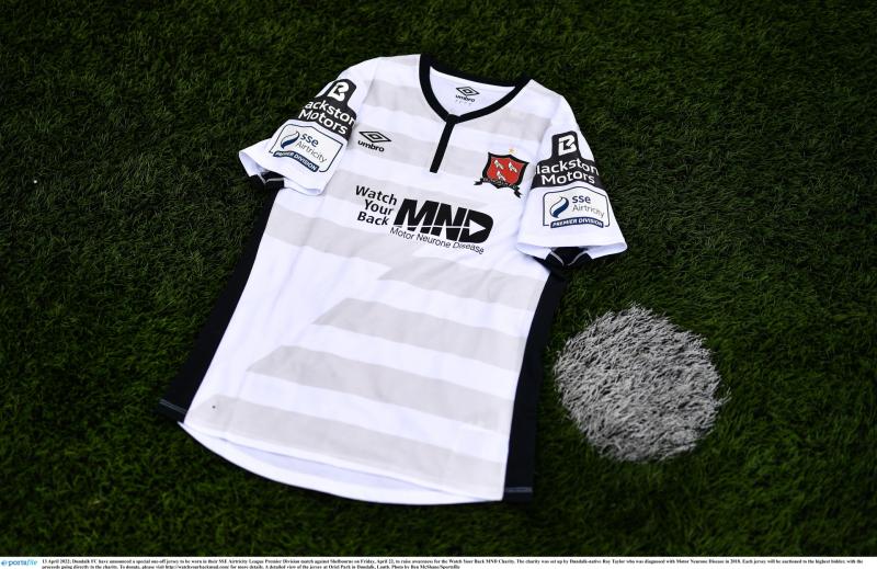 Dundalk FC unveil charity jersey in aid of Motor Neurone Disease
