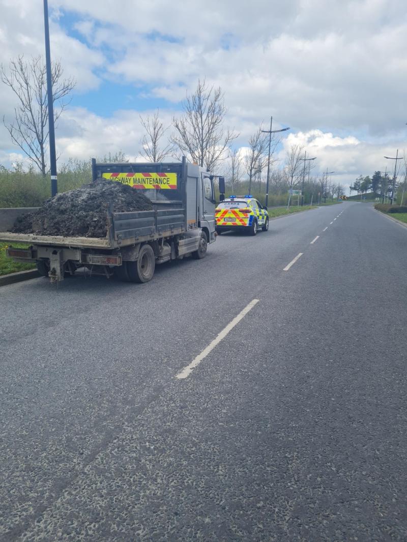 Dundalk gardai seize overweight HGV with no licence or insurance 