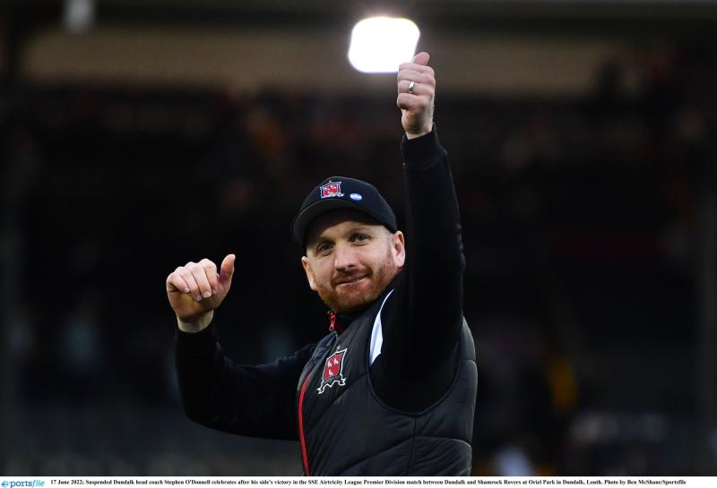 Dundalk FC manager Stephen O’Donnell pours cold water on league ambitions 