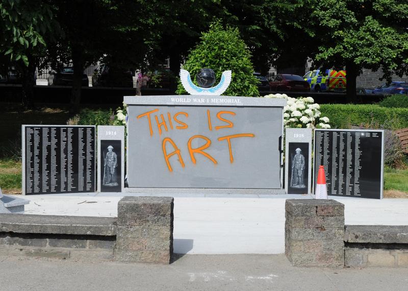 WWI memorial in Dundalk defaced 