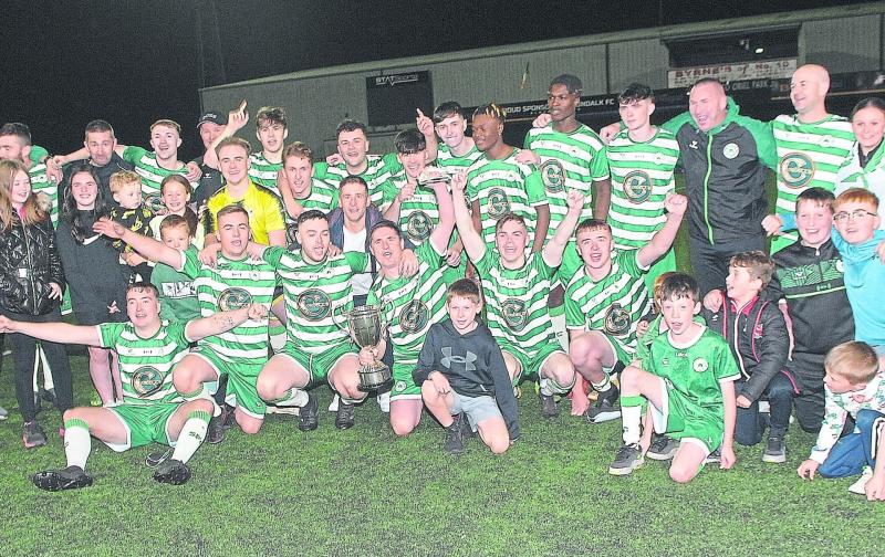 Shamrocks secure Dundalk treble following victory in goal fest