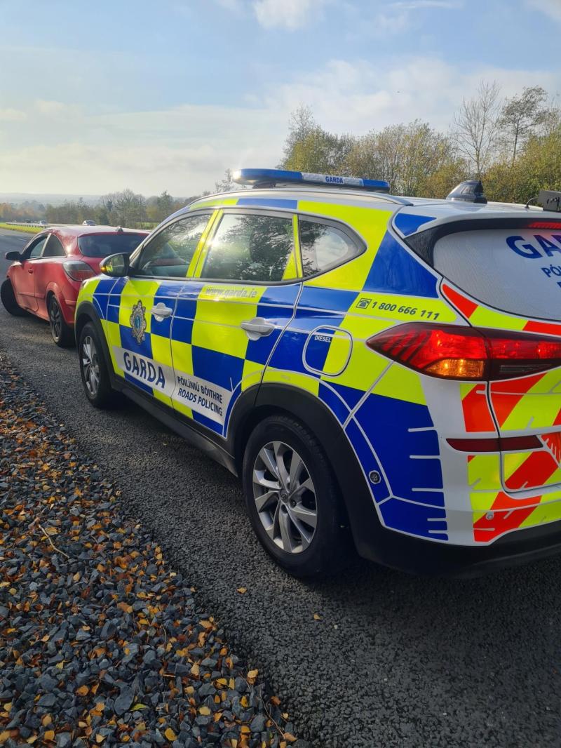 Dundalk gardai stop car travelling at 164kph and overtaking dangerously