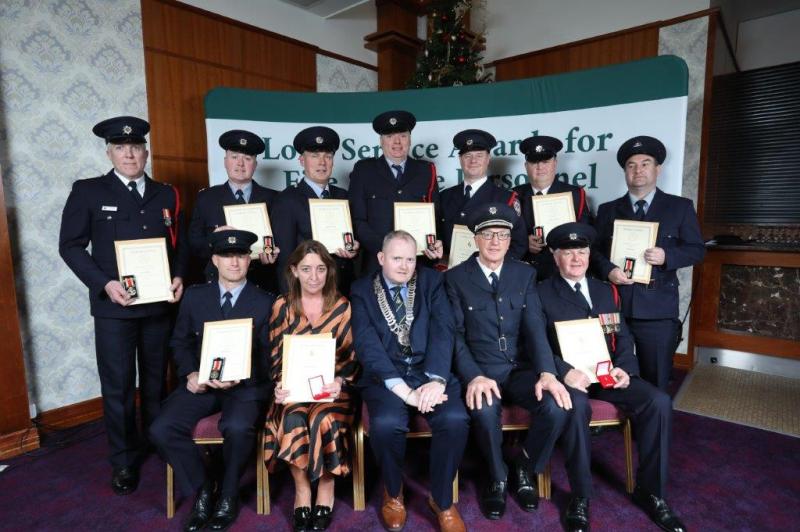 Louth County Council firefighters recognized in long service award ceremony
