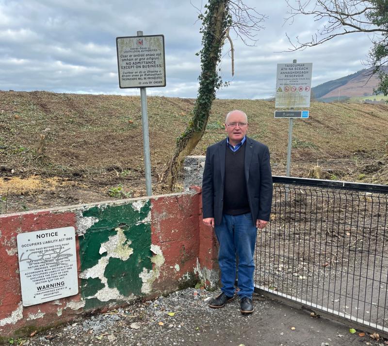 Cllr Reilly welcomes clean-up at the water works site outside Dundalk