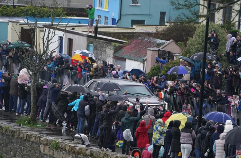 US President Joe Biden arrives in Carlingford