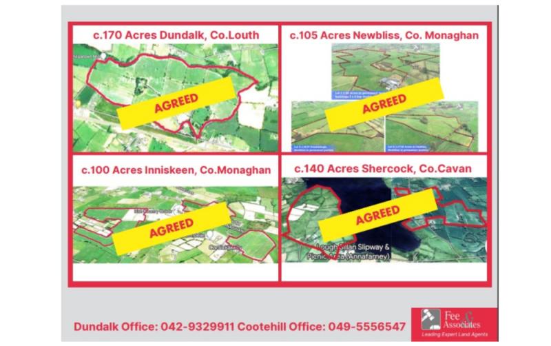 Fee and Associates - negotiated four of the largest farm leases in Louth, Monaghan and Cavan