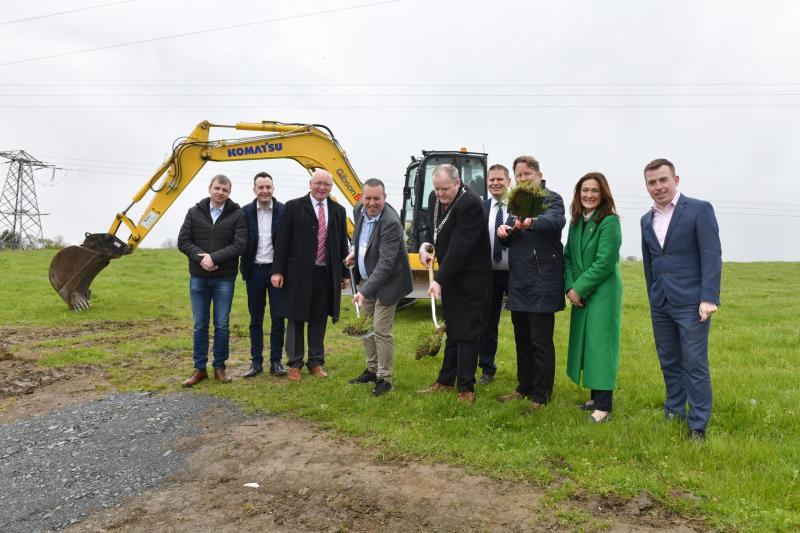 Housing minister turns the sod on Mount Avenue link road in Dundalk