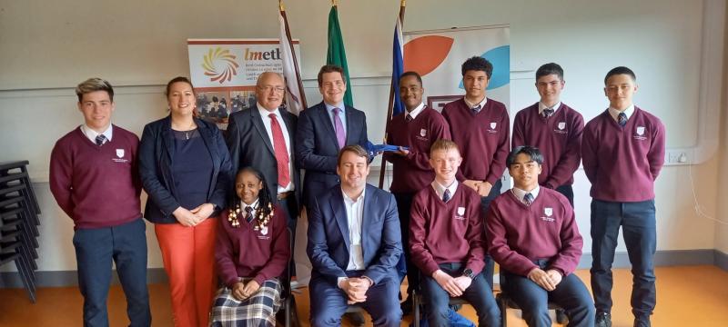 Coláiste Chú Chulainn in Dundalk hosts Minister Burke for Europe Day