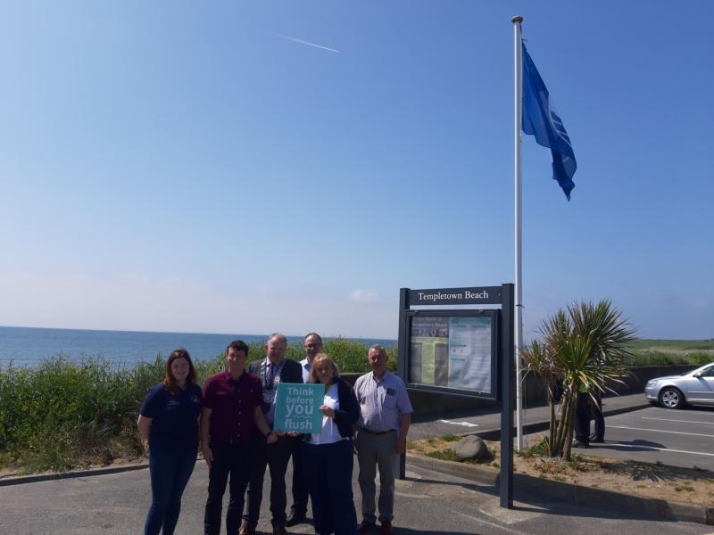 Louth County Council joins "Think Before You Flush" Campaign to protect Blue Flag Beaches