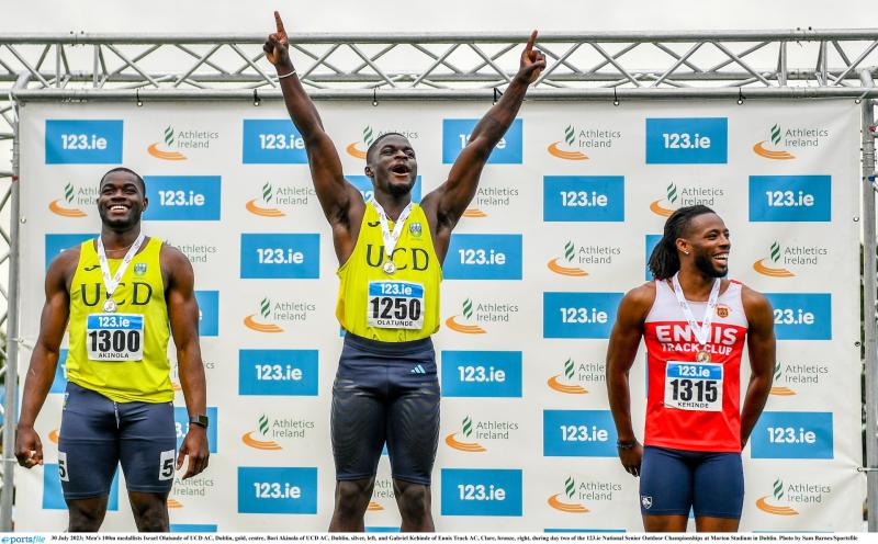 Dundalk sprinter makes it three in a row at National Championships 