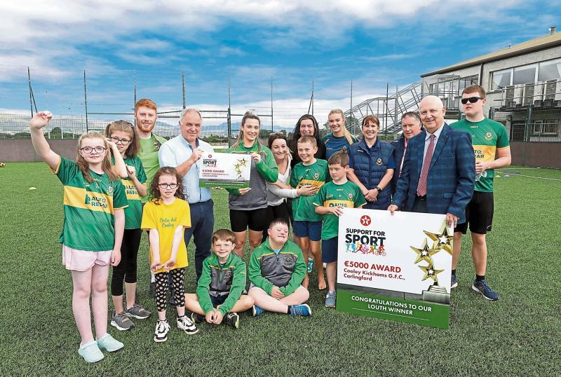 Cooley Kickhams are winners of the Louth County award Texaco Support for Sport initiative