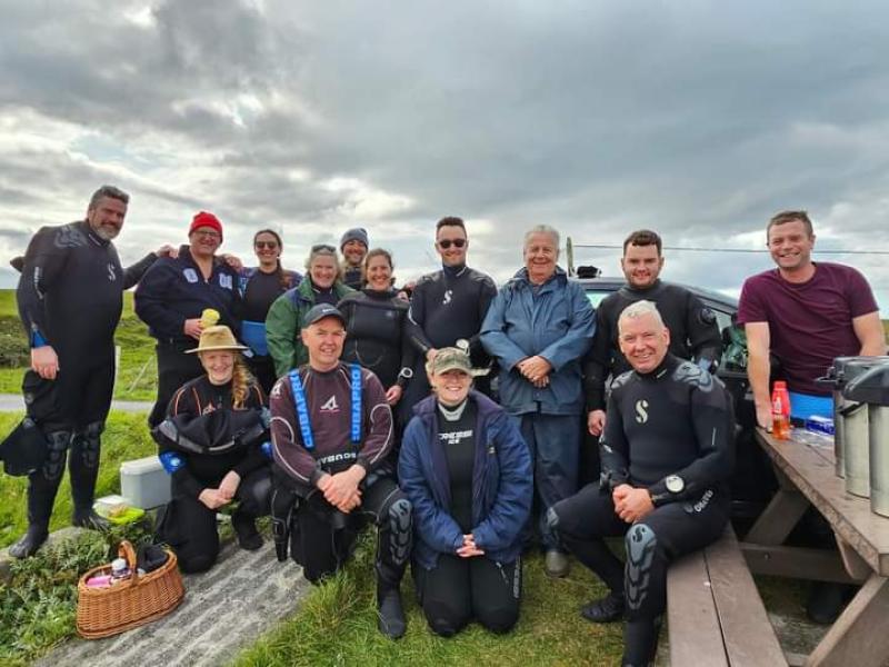 Dundalk Sub Aqua dive in Donegal 