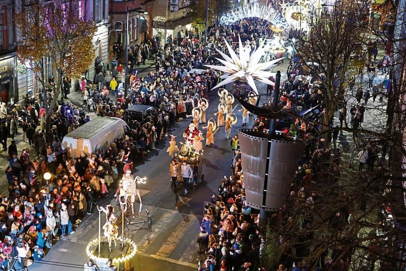 Frostival's Carnival of Lights parade takes place in Dundalk this evening
